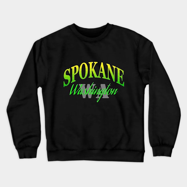 City Pride: Spokane, Washington Crewneck Sweatshirt by Naves